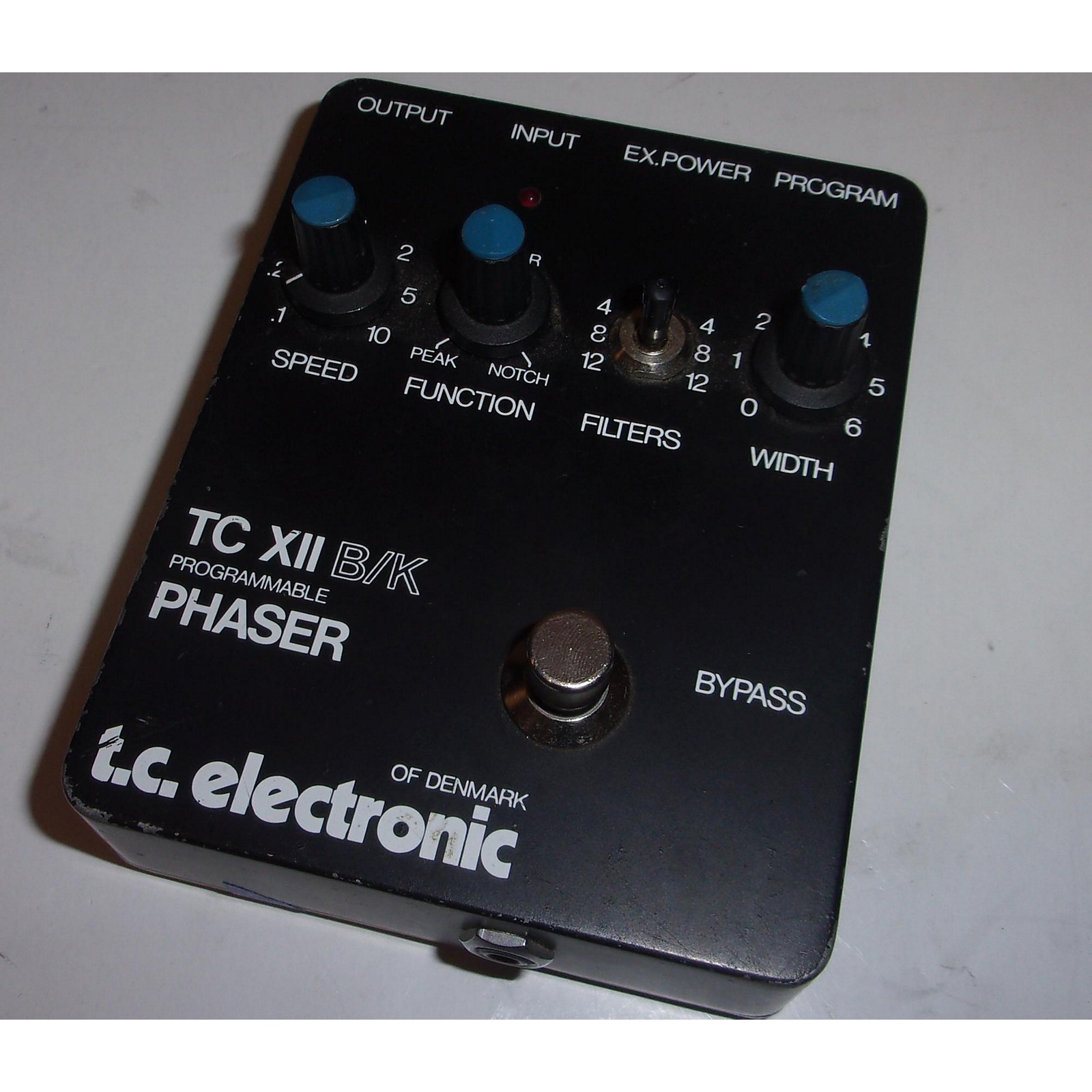 Used TC Electronic TC XII B/K PROGRAMMABLE PHASER Effect Pedal