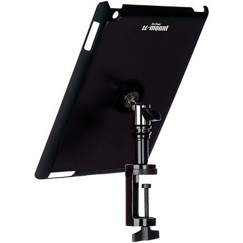 On-Stage TCM9163 Quick Disconnect Table Edge Tablet Mounting System with Snap-On Cover Black