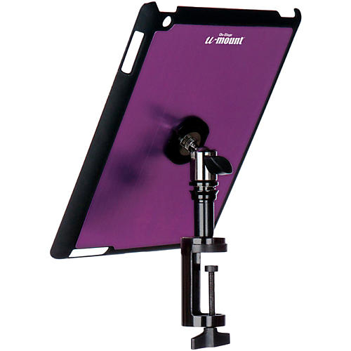 On-Stage TCM9163 Quick Disconnect Table Edge Tablet Mounting System with Snap-On Cover Purple