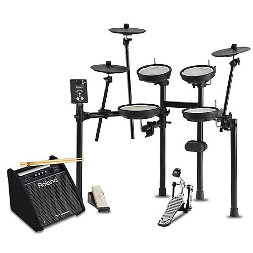 TD-1DMK Electronic Drum Set With PM100 V-Drum Speaker System Starter Bundle