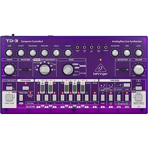 Behringer TD-3-GP Analog Bass Line Synthesizer - Purple