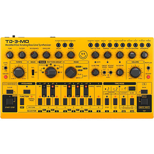 Behringer TD-3-MO-AM Analog Bass Line Synthesizer - Yellow