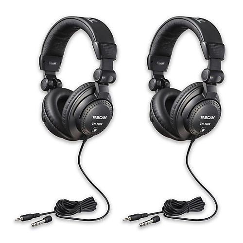 TASCAM TH-100X Studio Headphones 2-Pack