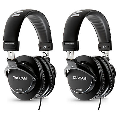 TASCAM TH-300X Studio Headphones 2-Pack