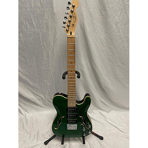 Michael Dolsey THINLINE TELECASTER 3 P-90S Hollow Body Electric Guitar GREEN