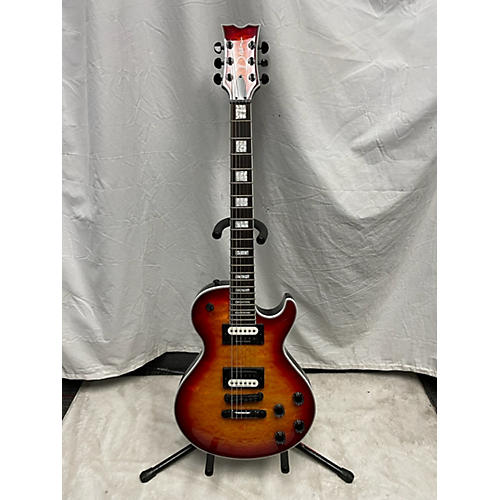 Dean THOROUGHBRED SELECT QUILT TOP Solid Body Electric Guitar Cherry Sunburst