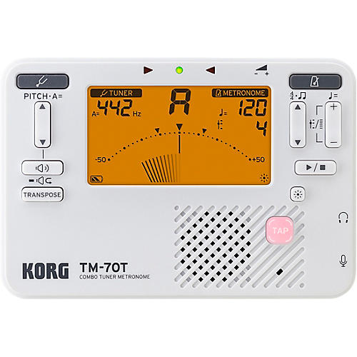 KORG TM-70 Tuner/Metronome Condition 1 - Mint White