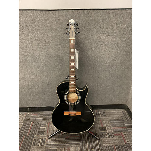 Greg Bennett Design by Samick TMJ 17ce Acoustic Electric Guitar Black