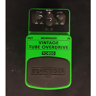 Behringer TO800 Vintage Tube Overdrive Effect Pedal
