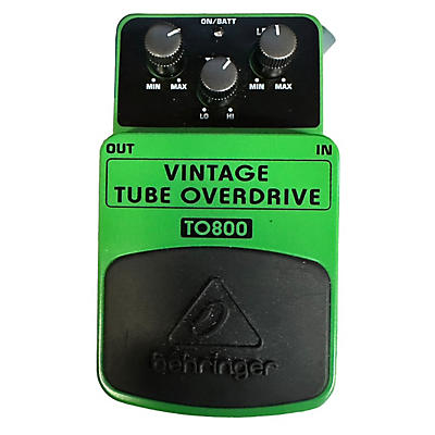 Behringer TO800 Vintage Tube Overdrive Effect Pedal