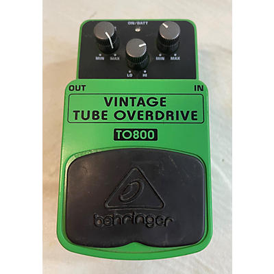 Behringer TO800 Vintage Tube Overdrive Effect Pedal