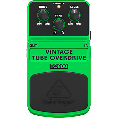 Behringer TO800 Vintage Tube Overdrive Guitar Effects Pedal