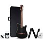 Ibanez TOD10N Tim Henson Signature Nylon-String Acoustic-Electric Guitar Pack Black Flat