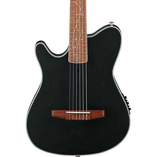 Ibanez TOD10NL Tim Henson Signature Left-Handed Nylon-String Acoustic-Electric Guitar Condition 1 - Mint Transparent Black Flat