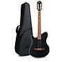 Ibanez TOD10NL Tim Henson Signature Left-Handed Nylon-String Acoustic-Electric Guitar w/ Gig Bag Transparent Black Flat
