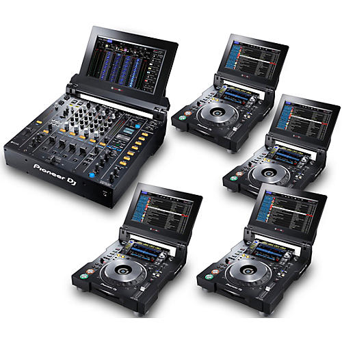 TOUR System with 4 CDJ-TOUR1 Media Players