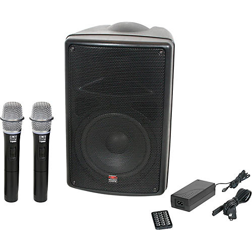 TQ8-24HHN Traveler Quest 8 TQ8 Battery Powered PA Speaker With 2 Receivers And Two Handheld Microphones