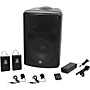Galaxy Audio TQ8-24VVN Traveler Quest 8 TQ8 Battery Powered Portable PA Speaker System With Two Receivers and Two Lav Microphones