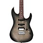 Ibanez TQM2 Tom Quayle Signature Electric Guitar Charcoal Black Burst Flat