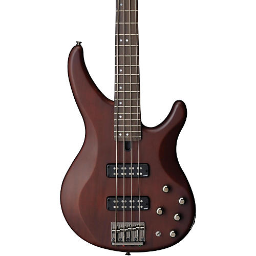 Yamaha TRBX504 4-String Premium Electric Bass Transparent Brown Rosewood Fretboard