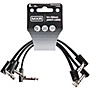 MXR TRS Ribbon Patch Cable - 3 Pack 6 in. Black