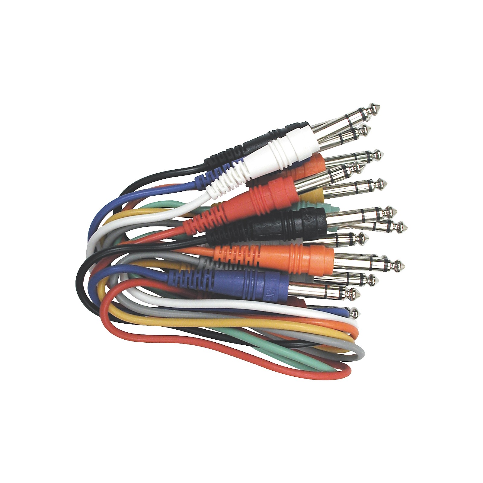 Livewire TRSTRS Balanced Patch Cables 8Pack 17 in. Musician's Friend