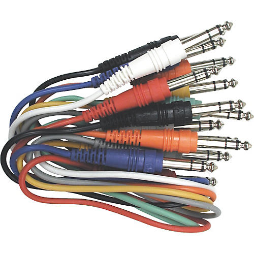 TRS-TRS Balanced Patch Cables 8-Pack