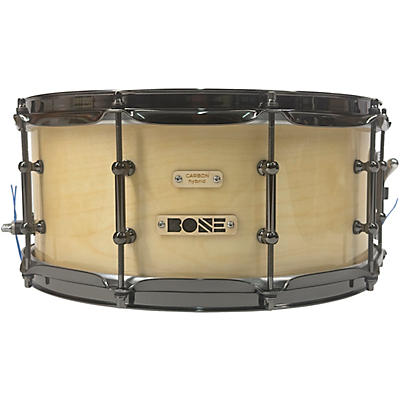 BONE Drums TRUE Carbon Fiber Hybrid Snare Drum with Black Nickel Hardware
