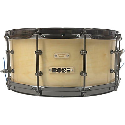 BONE Drums TRUE Carbon Fiber Hybrid Snare Drum with Black Nickel Hardware