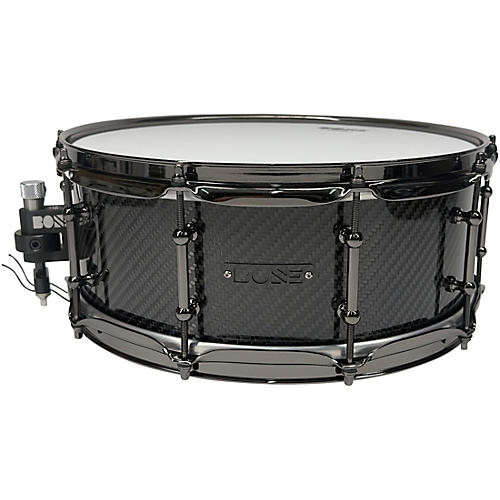 BONE Drums TRUE Carbon Fiber Twill Snare Drum with Nickel Hardware 14 x 6.5 in.