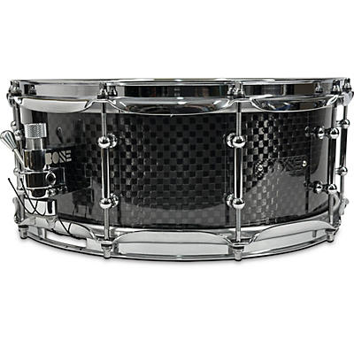 BONE Drums TRUE Carbon Fiber Wide Plain Snare Drum with Chrome Hardware