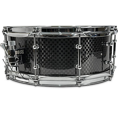 BONE Drums TRUE Carbon Fiber Wide Plain Snare Drum with Chrome Hardware