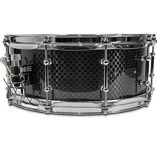 BONE Drums TRUE Carbon Fiber Wide Plain Snare Drum with Chrome Hardware 14 x 6.5 in.