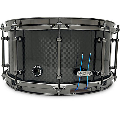 BONE Drums TRUE Carbon Fiber Wide Plain Snare Drum with Nickel Hardware
