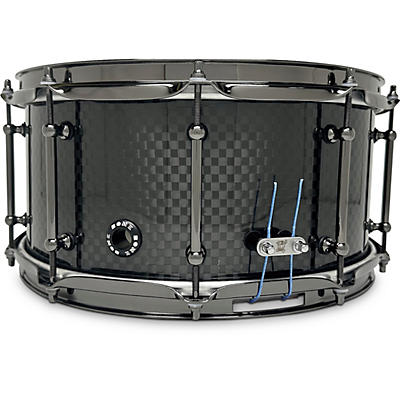 BONE Drums TRUE Carbon Fiber Wide Plain Snare Drum with Nickel Hardware
