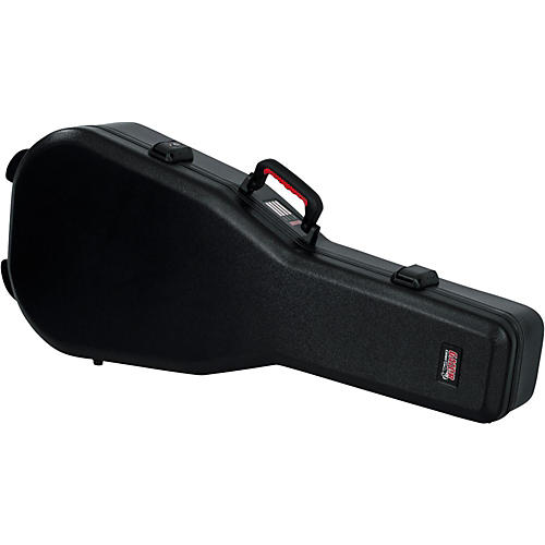 Gator TSA ATA Molded Acoustic Guitar Case Black Black