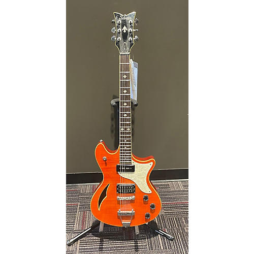 Schecter Guitar Research TSH1 Semi Hollow Hollow Body Electric Guitar Orange