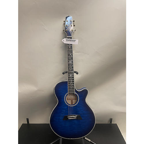 Takamine TSP100 DBS Acoustic Electric Guitar Trans Blue