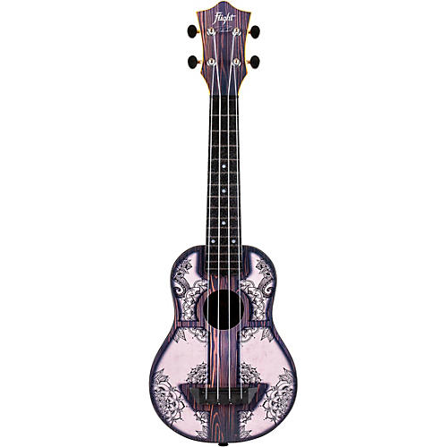 Flight TUS-40 Travel Soprano Ukulele Mandala Wood