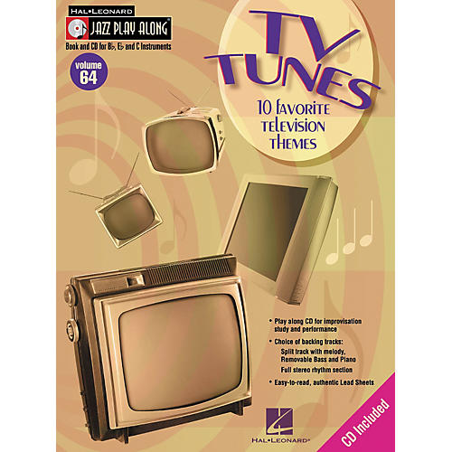 TV TUNES - 10 FAVORITE TELEVISION THEMES JAZZ PLAY-ALONG VOLUME 64 BK/CD