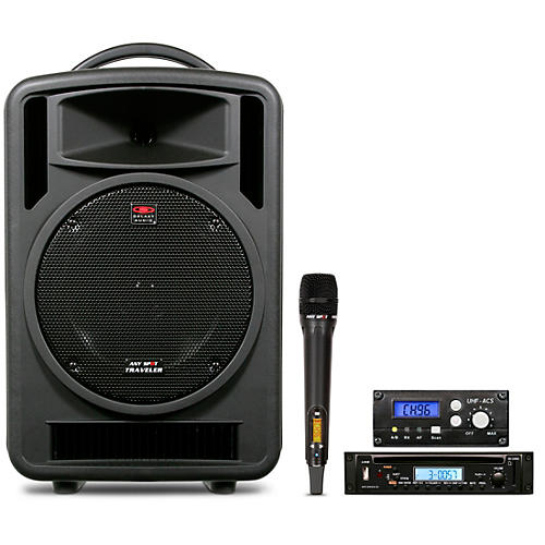 Galaxy Audio TV10-C010H000G Galaxy Audio Traveler 10 Portable PA System With CD Player, One Wireless Receiver, And One Handheld Microphone Condition 1 - Mint