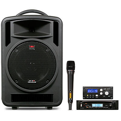 Galaxy Audio TV10-C010H000G Galaxy Audio Traveler 10 Portable PA System With CD Player, One Wireless Receiver, And One Handheld Microphone