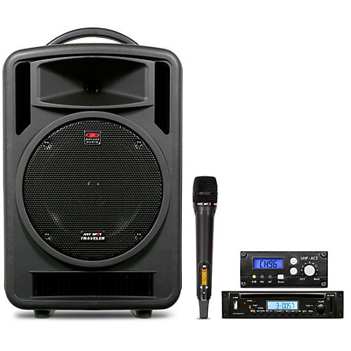 Galaxy Audio TV10-C010H000G Galaxy Audio Traveler 10 Portable PA System With CD Player, One Wireless Receiver, And One Handheld Microphone Condition 2 - Blemished  197881249557