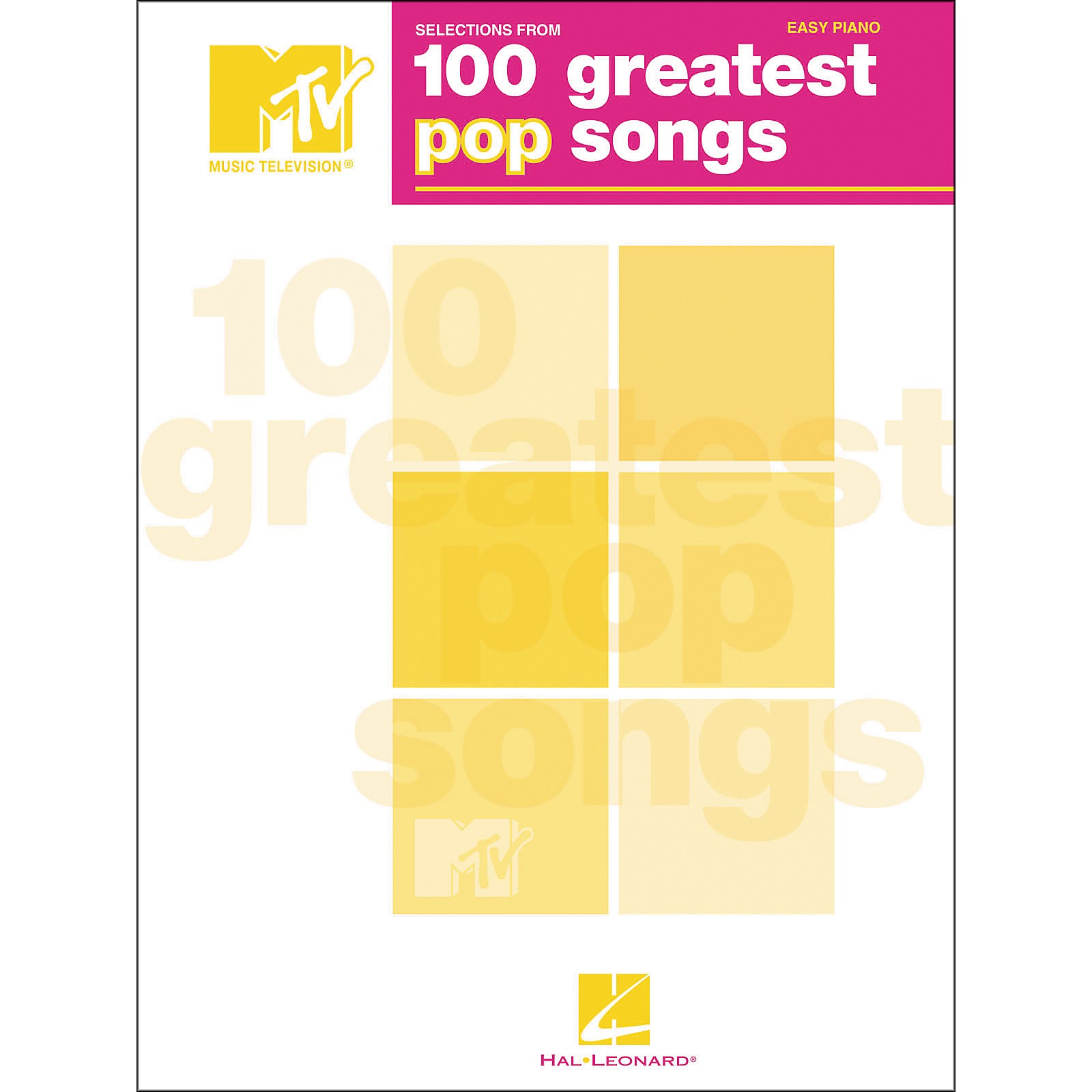 Hal Leonard TV's 100 Greatest Pop Songs For Easy Piano | Musician's Friend