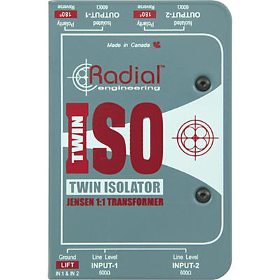 Radial Engineering TWIN ISO Passive Line-Level Isolator