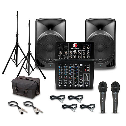 TX15USB with Harbinger L802 Mixer PA System