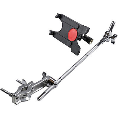 Gibraltar Tablet Mount With Long Boom Arm and Crabber Clamp