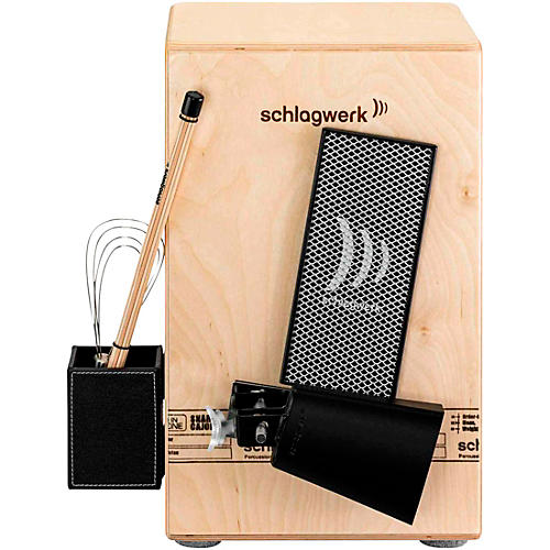 Schlagwerk Take Five Percussion Set - Cowbell, Scratch Board / Scratcher, Brush Boy & Rod Percussion Holder Condition 2 - Blemished  194744917240