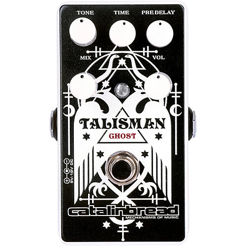 Catalinbread Talisman Ghost Reverb Effects Pedal White and Black