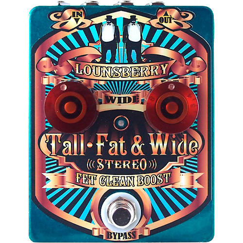 Tall, Fat & Wide Stereo Boost Effects Pedal
